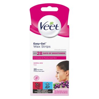 Veet Easy-Gel Cold Wax Strips Face 20 kpl