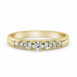 Silván timanttisormus 0,26ct, 14K keltakultaa, vihkisormukset