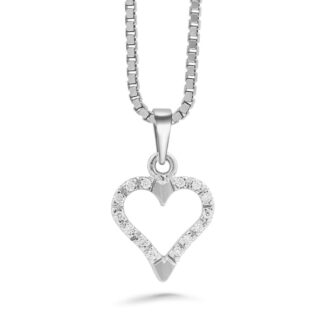 Silván timanttiriipus 0,10ct, 14K valkokultaa, timanttikorut