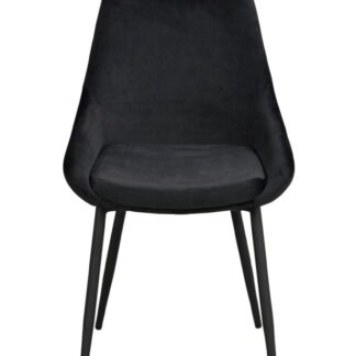 Rowico Sierra tuoli musta kangasverhoilu