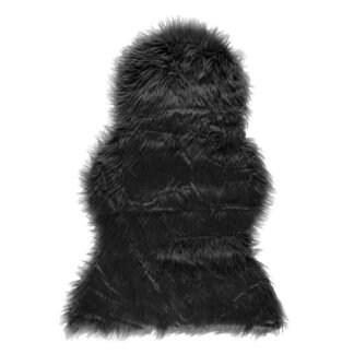 4living keinotekoinen lampaantalja 60x90 cm musta