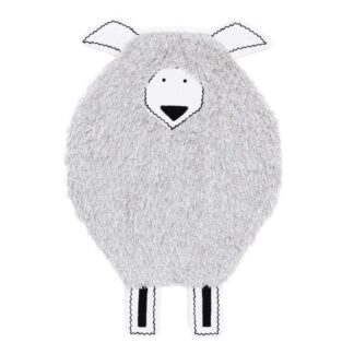 4Living Sheep puuvillamatto 60x110 cm valkoinen