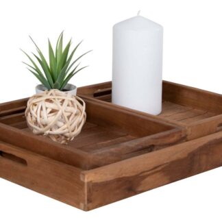 House Nordic Faro teak-tarjotin 3kpl
