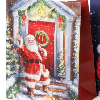 4Living joulupukki portailla jättikassi 51x71x18 cm