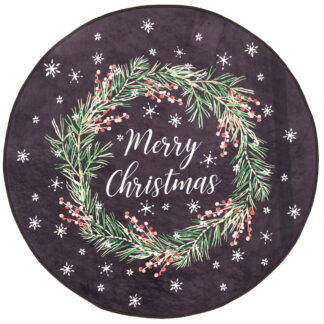 4Living Kranssi matto 100 cm tummansininen/vihreä