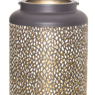 4Living Leaves lyhty 45,5 cm tummanharmaa