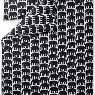 Finlayson Elefantti pussilakanasetti 150x210+50x60 cm musta