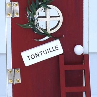 Weiste tonttuovi 9,5x17 cm punainen