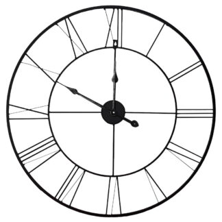 Antiikki seinäkello Ø80 cm musta