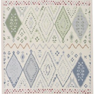 Retro kaksipuolinen puuvillamatto luonnonvalkoinen 160x230 cm