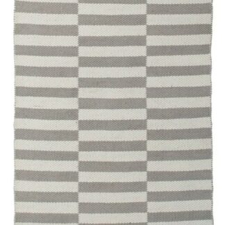 Svanefors Adita puuvillamatto160x230 cm harmaa-valkoinen