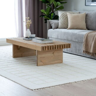 Aatos villamatto 200x290 cm luonnonvalkoinen