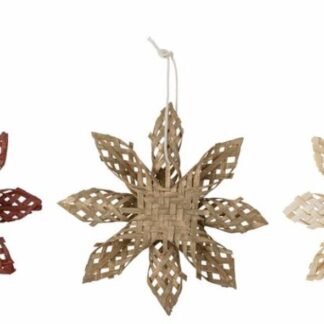 Bloomingville Hani bambukoristeet 3 kpl Ø11,5 cm luonnonvärit