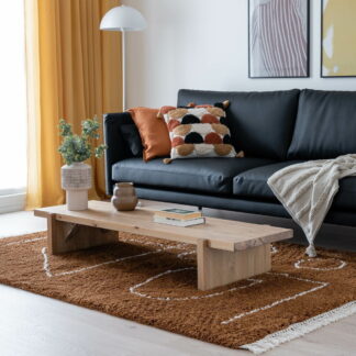 Cave matto 200x290 cm konjakki