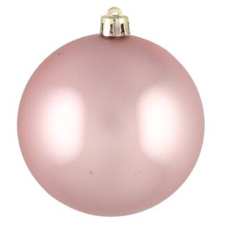 Joulukuusenpallot 24 kpl roosa 6 cm