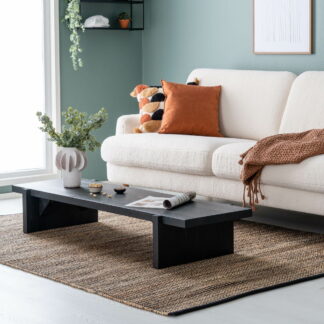 Kuru juuttimatto 80x200 cm musta