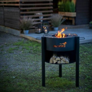 Mustang Oakdale ulkogrilli 86x67x90 cm musta