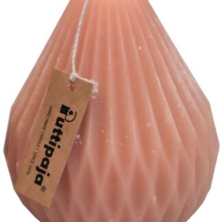 Puttipaja Pisara pöytäkynttilä 10 cm nude
