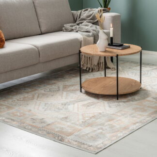 Saaga viskoosimatto 195x300 cm harmaa/terra