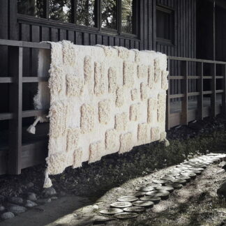 Anno Savu luomupuuvillamatto 170x240 cm luonnonvalkoinen