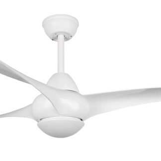 Trio Alesund LED tuuletinplafondi Ø115 cm mattavalkoinen