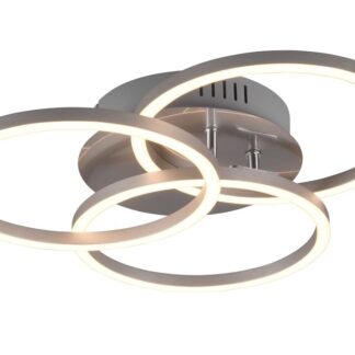 Trio Circle LED kattovalaisin harjattu teräs