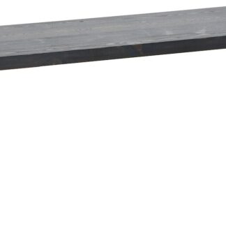 Honka penkki 115x35 cm metallijalalla musta/valkoinen