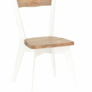 Lana tuoli valkoinen/antiikkipetsattu