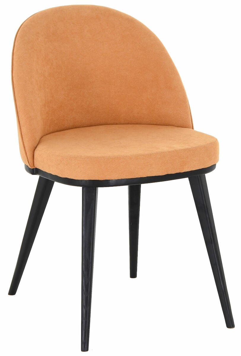 Louna tuoli okra alaska 41, musta lakattu saarni jalat