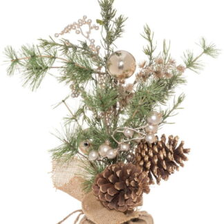 Winteria pöytäkuusi shampanjapallot 50 cm