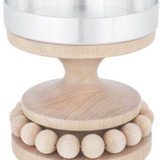 Aarikka Ruustinna kynttilänjalka 13 cm lakattu puu