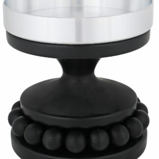 Aarikka Ruustinna kynttilänjalka 13 cm musta