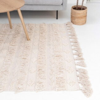 Amalia puuvillamatto 140x200 cm luonnonvalkoinen