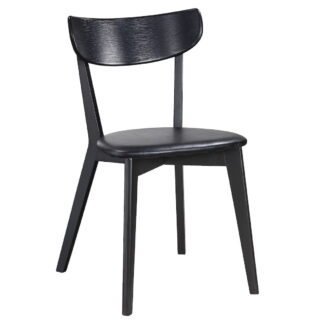 Rowico Ami tuoli musta tammi/musta PU nahka