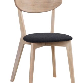 Rowico Ami tuoli valkolakattu tammi/harmaa kangas