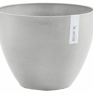 Ecopots Antwerpen ruukku Ø50 cm valkoharmaa