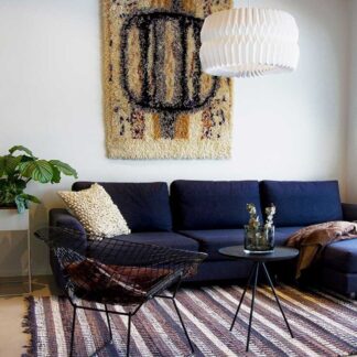 Finarte Huvila puuvillamatto 140x200 cm musta