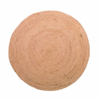 Finarte Natur juuttimatto 100 cm pyöreä vaaleanpunainen