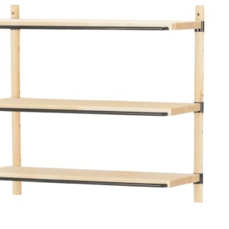 Ilma seinähylly vaakakannakkeella 60 musta