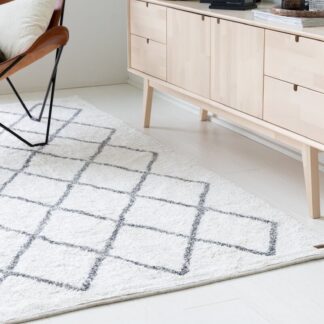 Joki puuvillamatto 80x250 cm valkoinen