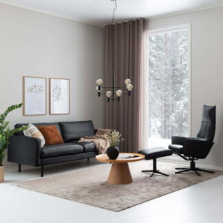 Svanefors Rimy verhot 2x140x300 cm nougat