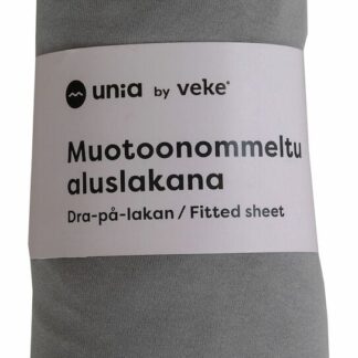 Kuura muotoonommeltu aluslakana 90x200+30 cm harmaa