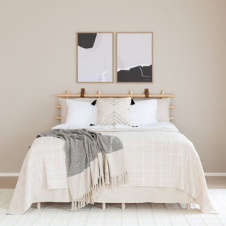 Lempi helmalakana 160x200 cm 45 cm korkea  hiekka