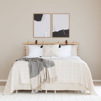 Lempi helmalakana 120x200 cm 45 cm korkea  hiekka