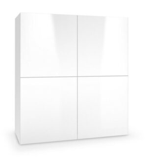 Livo kaappi 100 korkeakiilto valkoinen