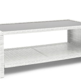 Madison sohvapöytä valkoinen polyrottinki