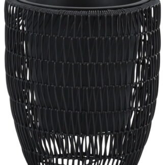 Niitty kukkaruukku musta polyrottinki