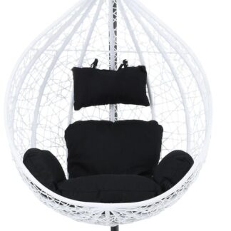 Pallo riippukeinu ja teline valkoinen/ musta pehmuste