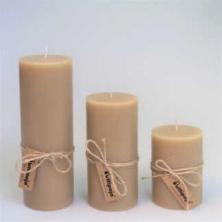 Puttipaja Puttisarja pöytäkynttilä 10 cm beige