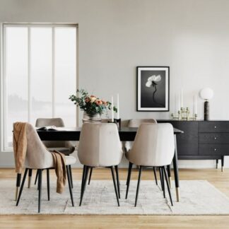 Rowico Sierra tuoli, beige kangasverhoilu